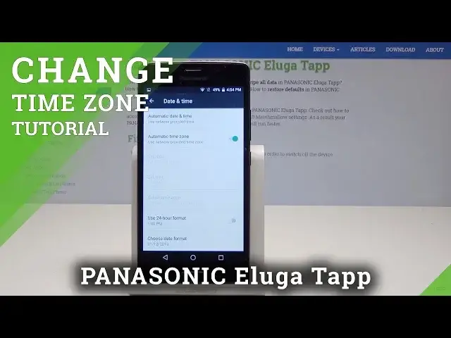 Video thumbnail for Date & Time Set Up in PANASONIC Eluga Tapp - Select Time Zone