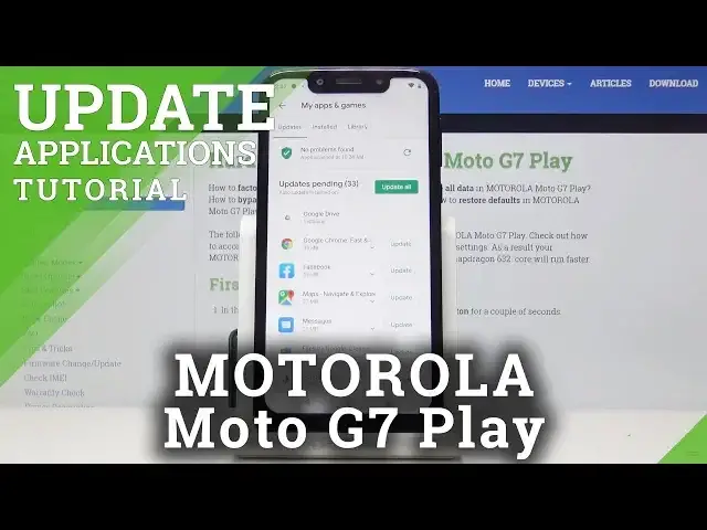 Video thumbnail for How to Download Latest App Version in Motorola Moto G7 Play - Update Apps
