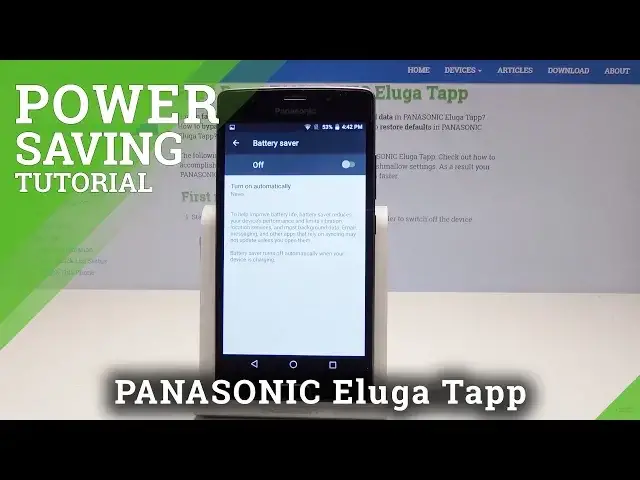 Video thumbnail for How to Activate Battery Saver in PANASONIC Eluga Tapp – Low Power Solution