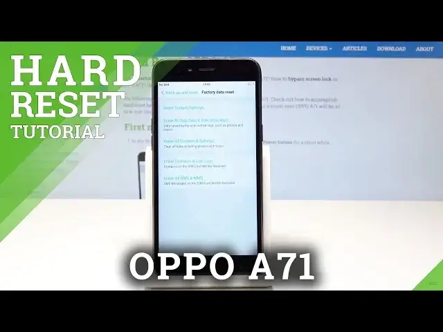 Video thumbnail for HARD RESET OPPO A71 - Delete All Content & Settings