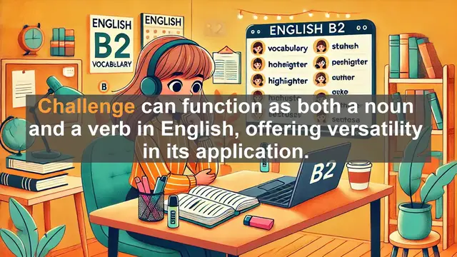Video thumbnail for 1500 Must Know CEFR B2 Vocabulary - Understanding 'Challenge' in Advanced English