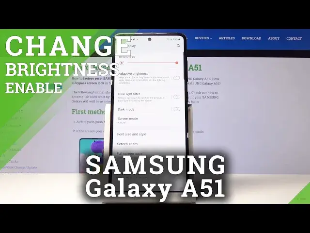 'Video thumbnail for How to Activate Adaptive Brightness in Samsung Galaxy A51 – Automatic Brightness'