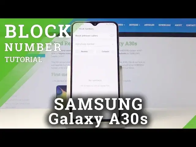 'Video thumbnail for How to Block Number in Samsung Galaxy A30s – Create Blacklist'