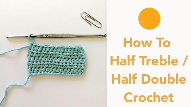 'Video thumbnail for How to Half Treble Crochet (UK) or Half Double Crochet (US) | Basic Crochet Stitches'
