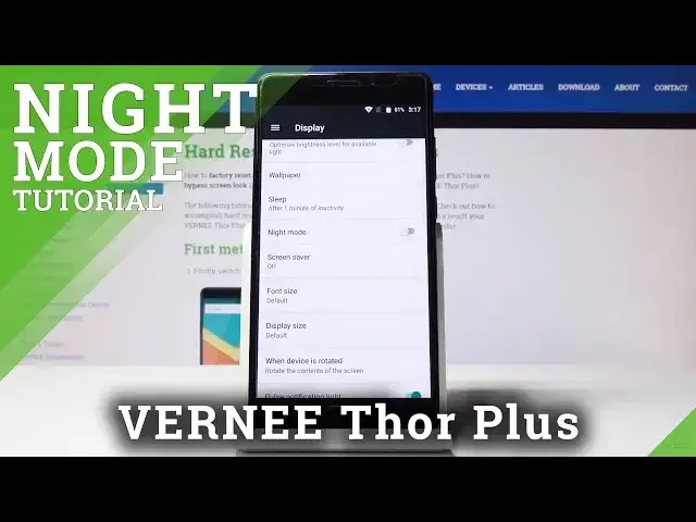Video thumbnail for How to Activate Night Mode in VERNEE Thor Plus - Eye Protection
