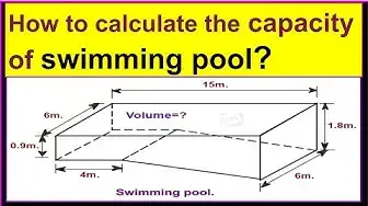 Video thumbnail for How to calculate the capacity of a swimming pool?/Calculating the volume of a swimming pool.