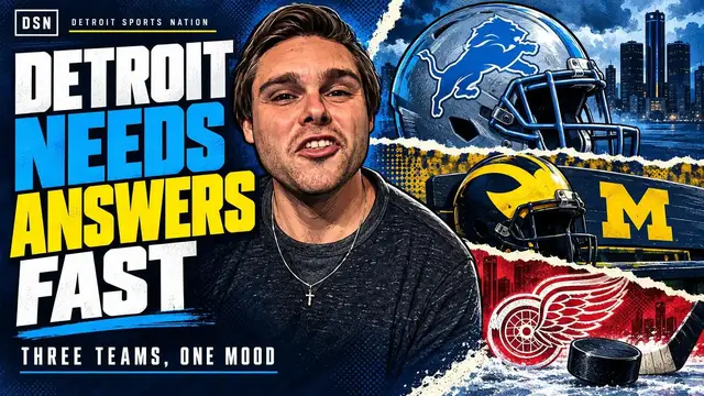 Video thumbnail for Lions need Brian Branch back, Michigan needs a quarterback change, and the Red Wings have a chance to reset the mood
