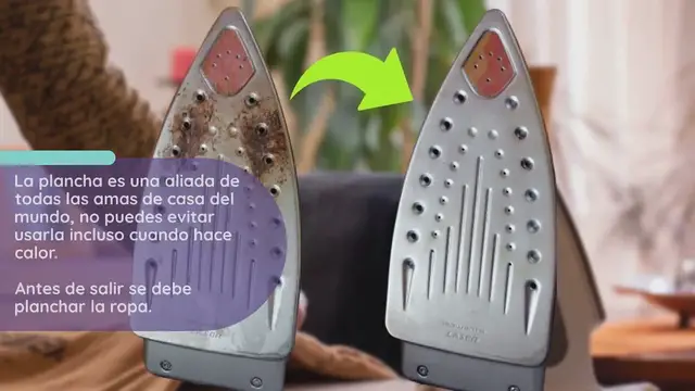 'Video thumbnail for Plancha sucia, el método de las lavanderías para limpiarla de arriba a abajo: vuelve como nueva'