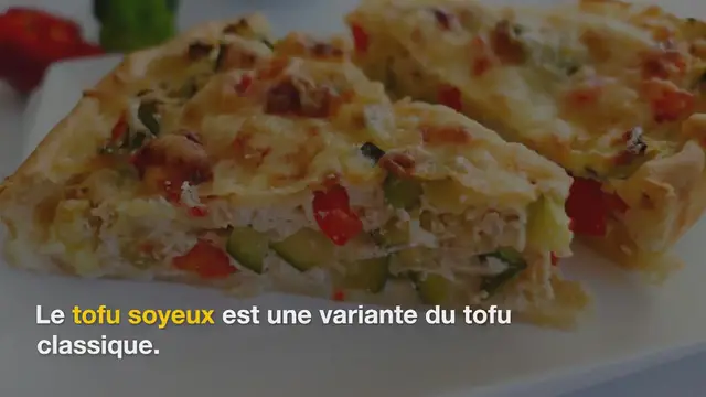 Video thumbnail for Tarte salée aux poivrons, courgettes et tofu soyeux