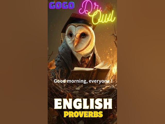 Video thumbnail for GoGo Dr. Owl  #shorts #proverbs