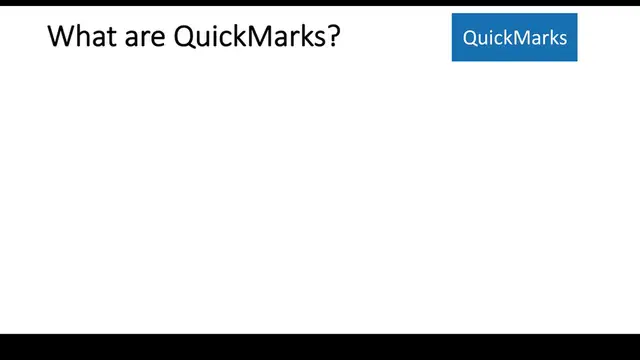 Video thumbnail for QuickMarks_ How to use QuickMarks on Turnitin