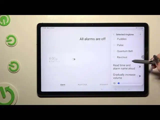 Video thumbnail for How to Set Up Alarm Clock on SAMSUNG Galaxy Tab S9 FE