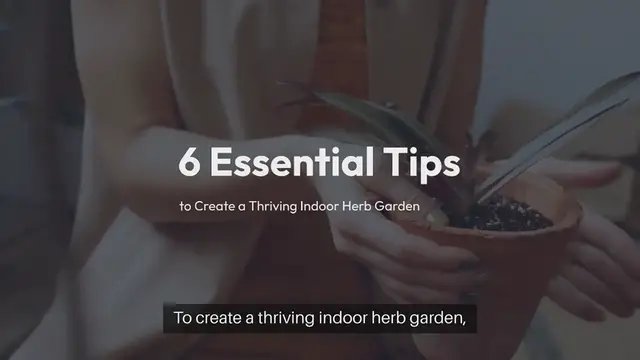 Video thumbnail for Thriving_Indoor_Herb_Garden_Tips