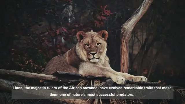 Video thumbnail for 10 Key Survival Traits of Lions: Nature's Ultimate Predators