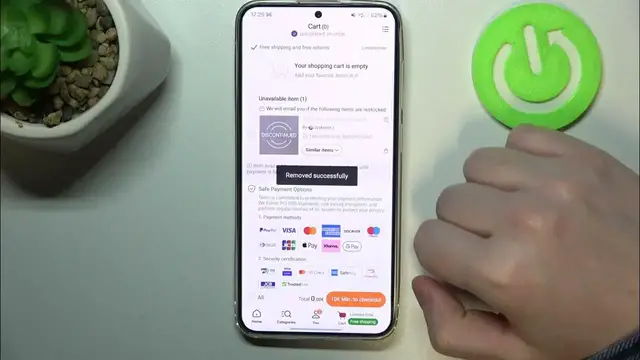 'Video thumbnail for How To Remove Products From The Cart In Temu App'