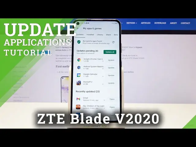 'Video thumbnail for How to Update Apps in ZTE Blade v2020 – Find Newest Apps Version'