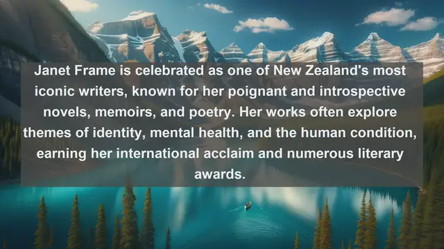 Video thumbnail for Exploring Literary Treasures: Top 10 Renowned Writers of New Zealand