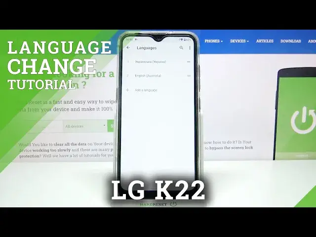 'Video thumbnail for How to Change Language in LG K22 – Find System Language Options'