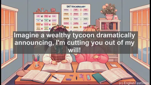 Video thumbnail for 5000 Must Know SAT Vocabulary - SAT Vocabulary: Understanding 'Disinherit'