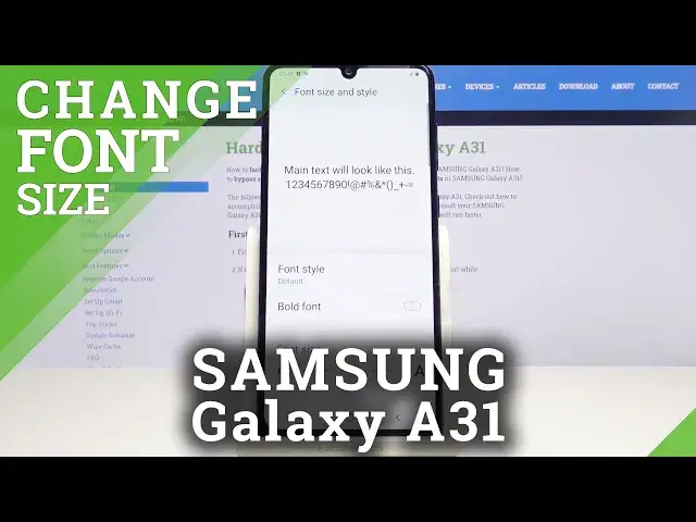 'Video thumbnail for How to Change Font Size in SAMSUNG Galaxy A31 – Adjust Font Settings'