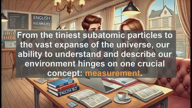 Video thumbnail for 1500 Must Know CEFR B2 Vocabulary - Understanding Measurement: From Atoms to the Universe