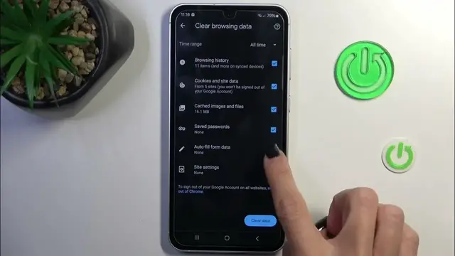 Video thumbnail for How to Clear Browsing Data on SAMSUNG Galaxy S23 FE