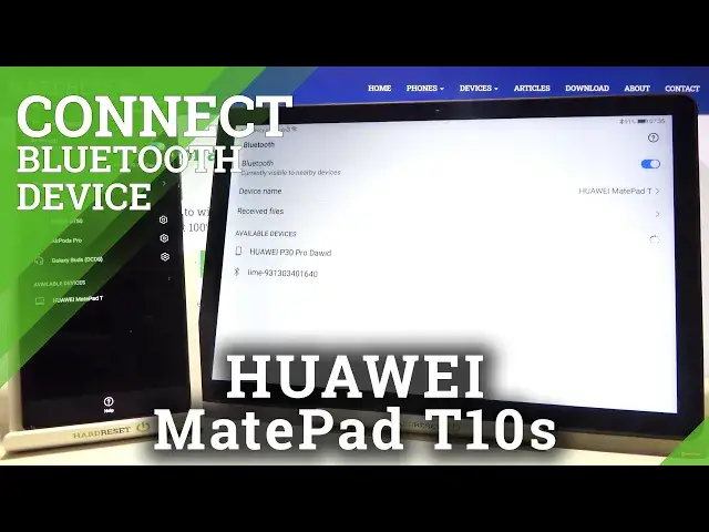 'Video thumbnail for How to Connect Bluetooth Device with HUAWEI MatePad T10s – Use Bluetooth'