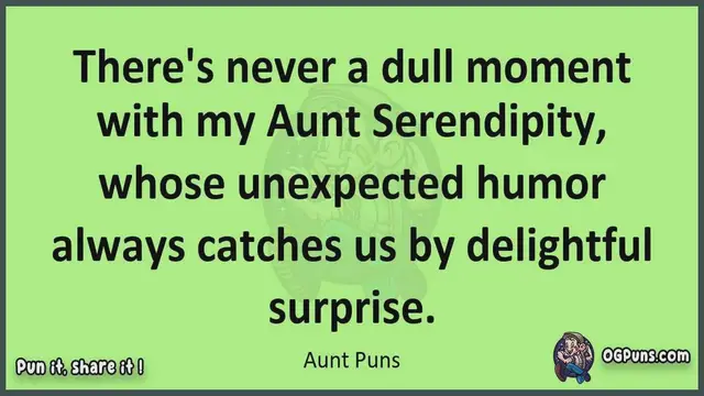 Video thumbnail for Aunt - Jokes, Puns, Wordplays, and Laughter