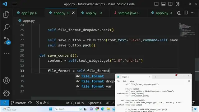 Video thumbnail for Python 3 Tkinter Advanced File Editor to Create & Download Word Docx  ,PDF & Text Documents