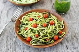 Video thumbnail for Zucchini Noodles (Zoodles) with Pesto