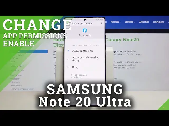 'Video thumbnail for How to Customize App Permissions in SAMSUNG Galaxy Note 20 Ultra – Manage Apps'