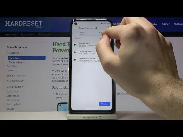 'Video thumbnail for How to Clear Browsing Data on MOTOROLA Moto G9 – Clear Browsing History'