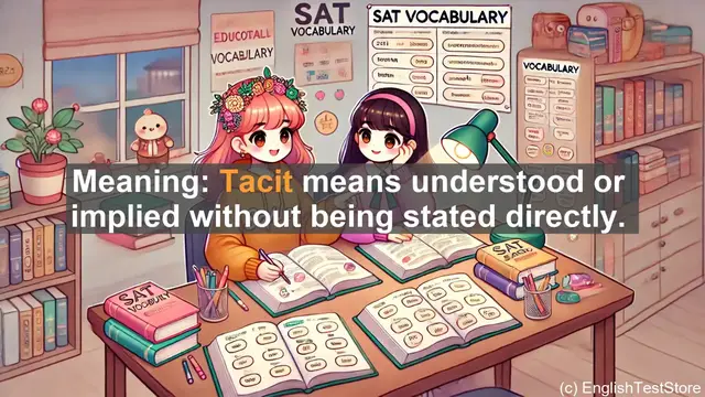 Video thumbnail for 5000 Must Know SAT Vocabulary - SAT Vocabulary: Understanding 'Tacit' - The Power of Unspoken Communication