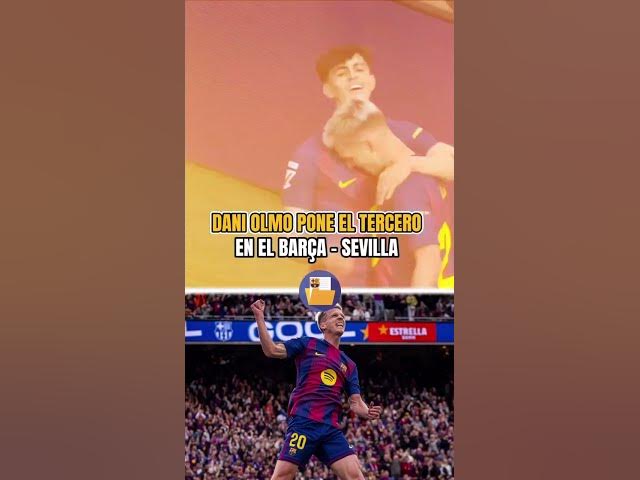 Video thumbnail for DANI OLMO se suma a la fiesta del Barça-Sevilla en el Camp Nou 🎉