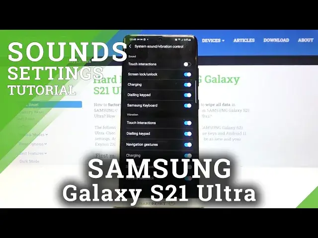 'Video thumbnail for How to Turn Off Charging Sound in SAMSUNG Galaxy S21 Ultra – Sound Settings'