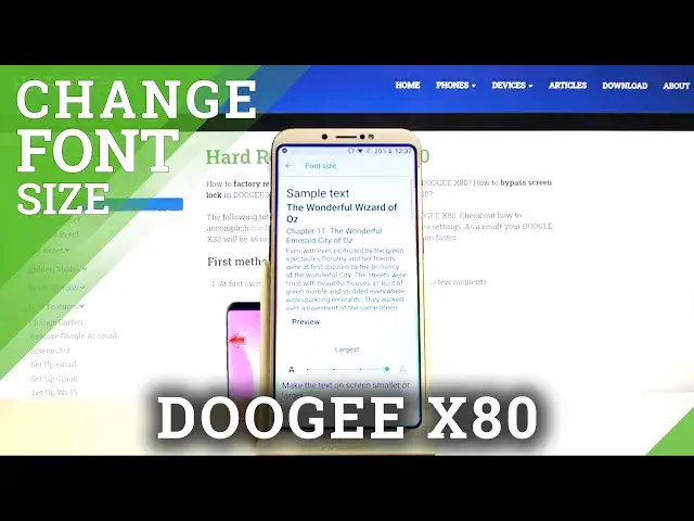 'Video thumbnail for How to Change Font Size on DOOGEE X80'