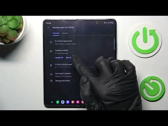 Video thumbnail for How to Update Apps on a SAMSUNG Galaxy Z Fold5 - Google Play