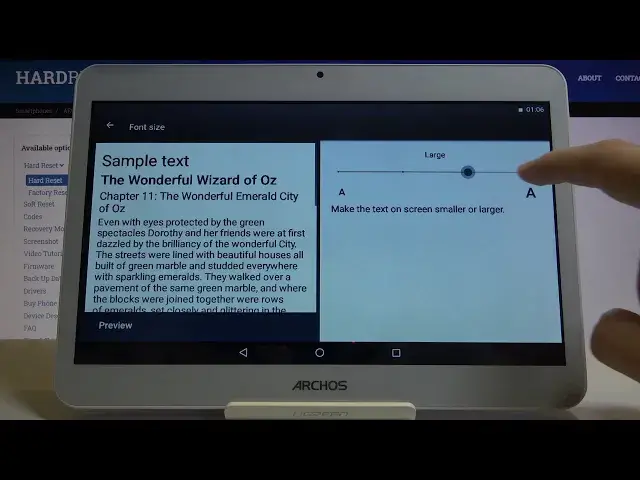 Video thumbnail for How to Switch Font Size on Archos Core 101 3G – Text Size Settings