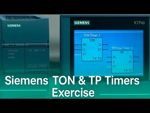 'Video thumbnail for Siemens TON and TP Timers Exercise'