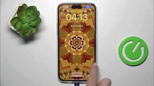 Video thumbnail for How to Set Kaleidoscope Wallpaper on iPhone 15 Plus - Adjust Display Settings