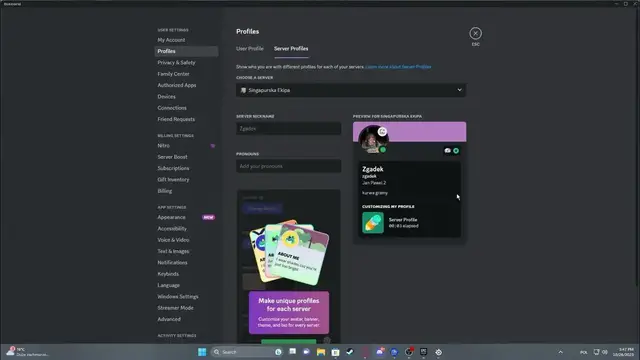 Video thumbnail for How To Customize Profiles For Individual Server on Discord