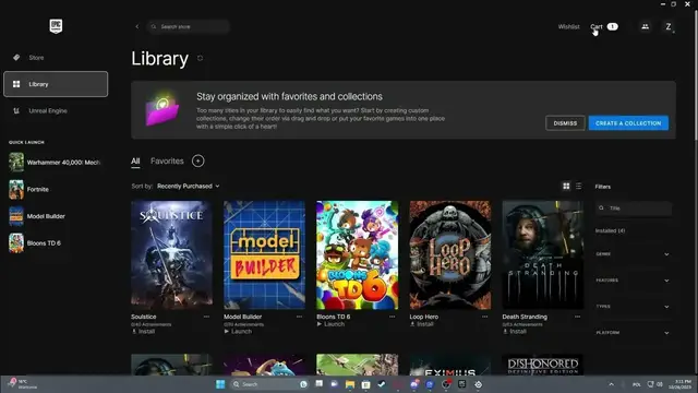 Video thumbnail for How To Remove Items From Cart On Epic Games Launcher 2023 / 2024