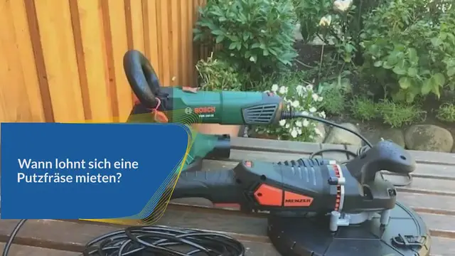 Video thumbnail for Putzfräse mieten, worauf man achten muss