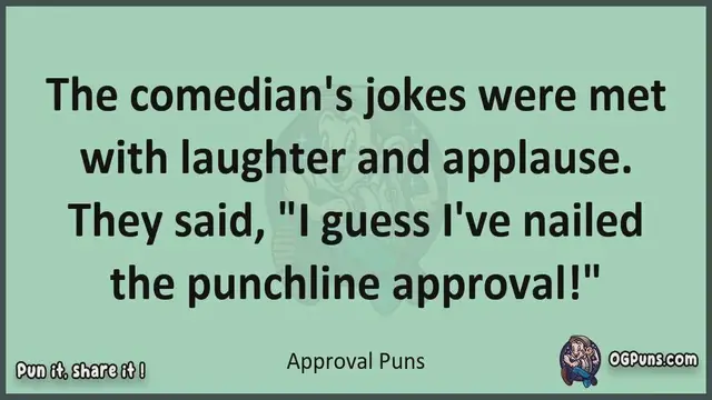 Video thumbnail for Approval - Jokes, Puns, Wordplays, and Laughter