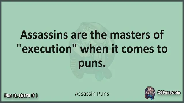 Video thumbnail for Assassin - Jokes, Puns, Wordplays, and Laughter