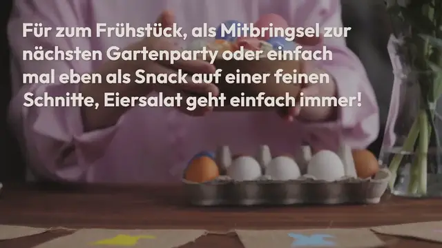 Video thumbnail for Low Carb Eiersalat ohne Mayo mit Schnittlauch: