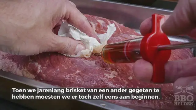 Video thumbnail for brisket injecteren voor sappiger vlees