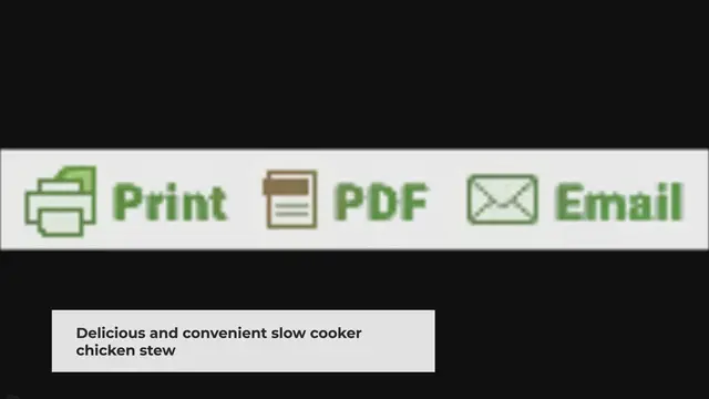 'Video thumbnail for Slow Cooker Chicken Stew'
