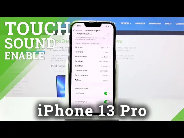 'Video thumbnail for How to Enable/Disable Keyboard Clicks on iPhone 13 Pro - Turn On Touch Sounds in APPLE'