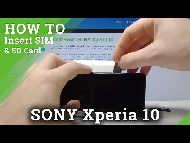 Video thumbnail for How to Insert SIM and SD Card in SONY Xperia 10 - Open Slot / Set Up SIM & SD